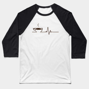 Coffee Heartbeat Baseball T-Shirt